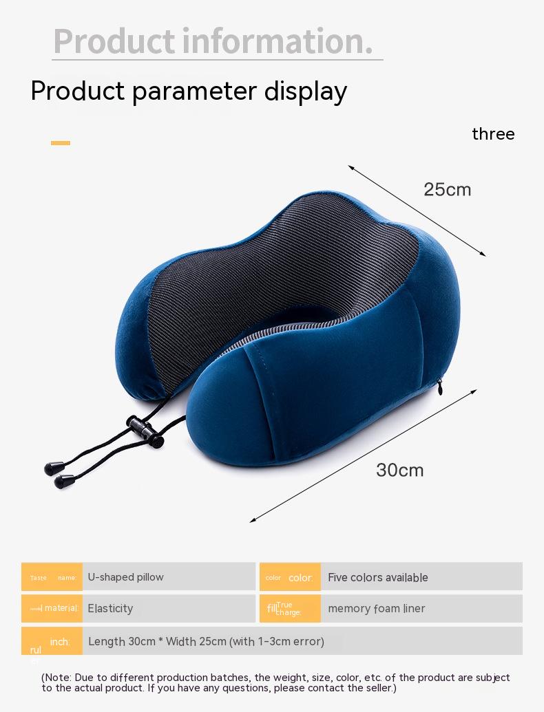 Memory Foam U-Shaped Travel Pillow
