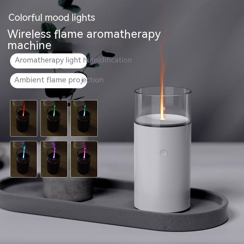 Candlelight Colorful Flame Humidifier