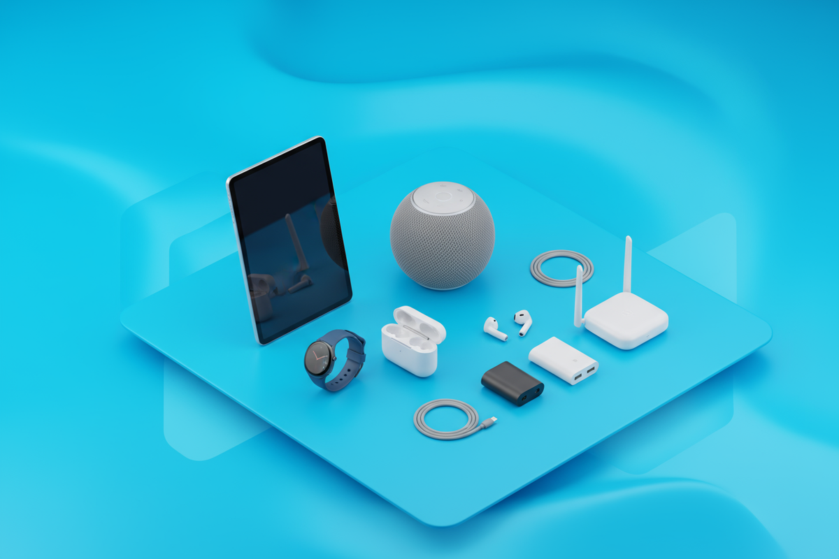 please create a banner for home gadgets which have no he ading and no content the color code will be used #45C8F5